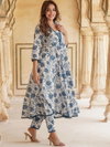 White Colour Rayon Printed Kurti With Pant Dupatta Wholesale Market In Surat Aaradhna 2039